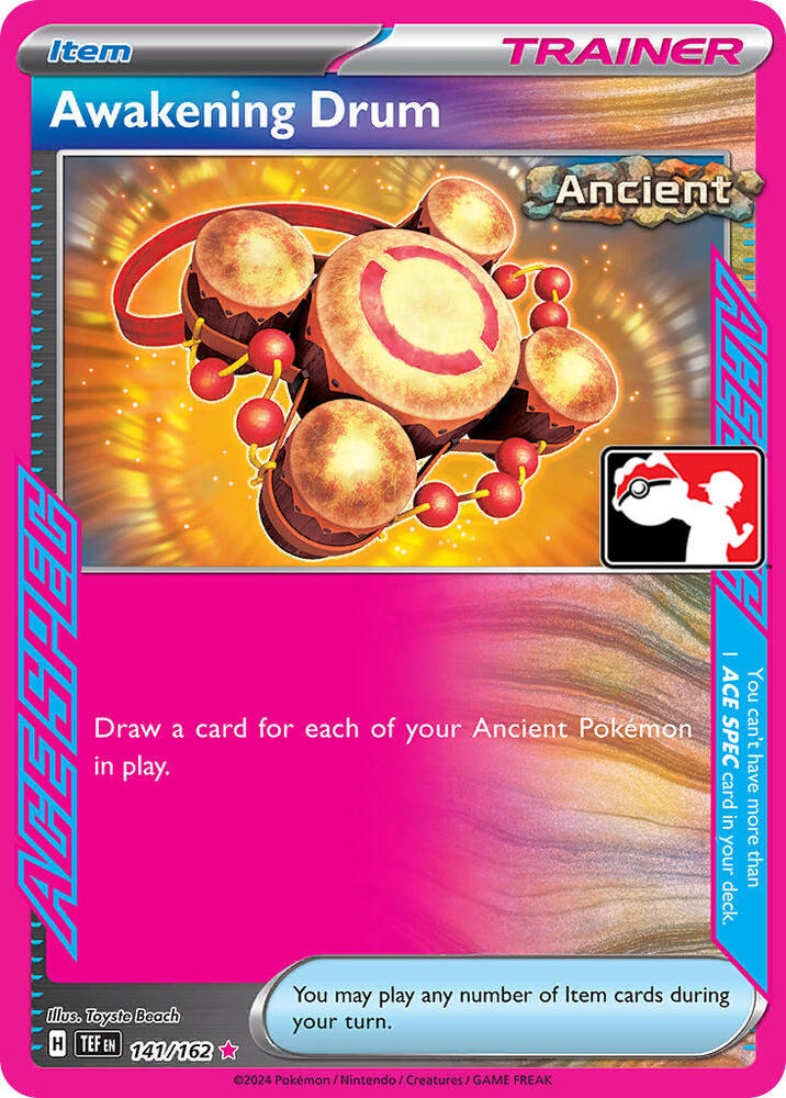 Awakening Drum - 141/162 [Prize Pack Series Cards]