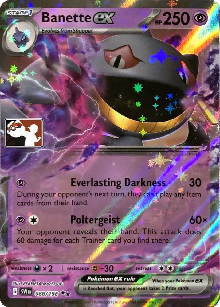Banette ex - 088/198 [Prize Pack Series Cards]