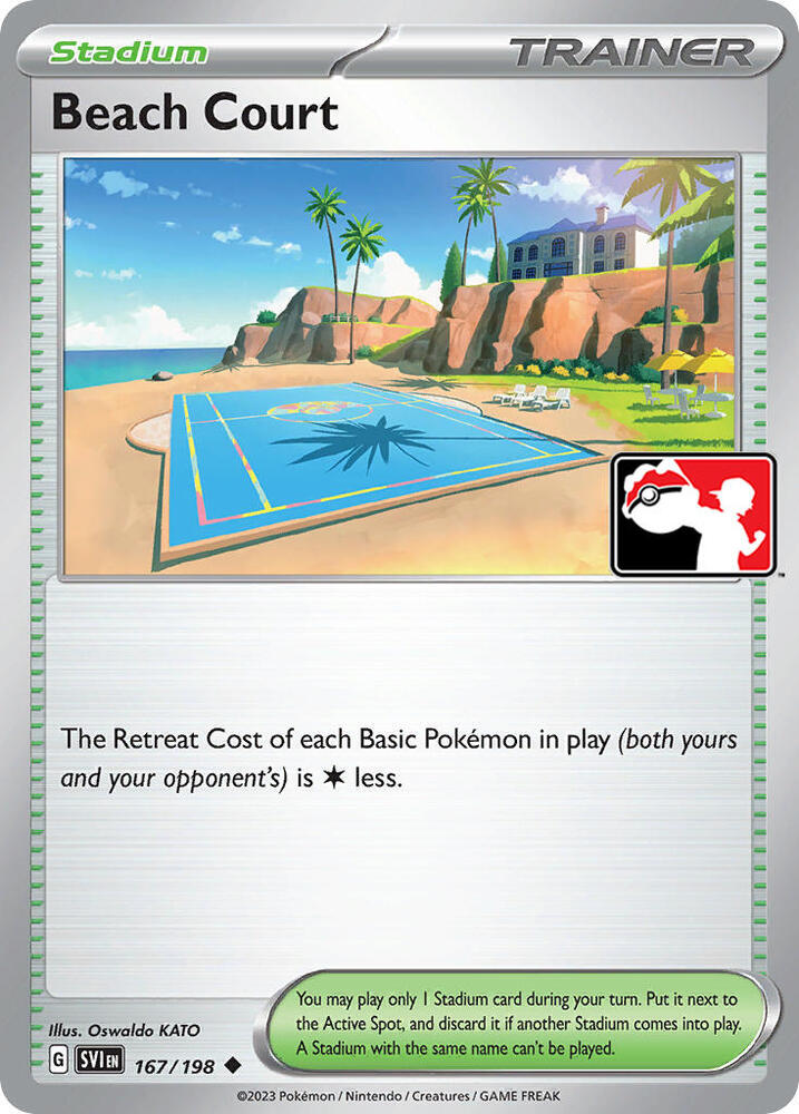 Beach Court - 167/198 [Prize Pack Series Cards]