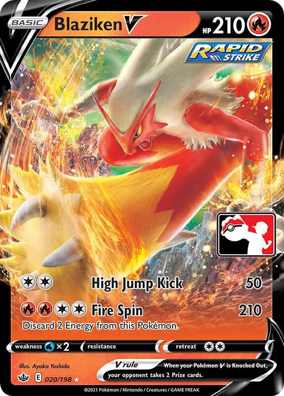 Blaziken V - 020/198 [Prize Pack Series Cards]