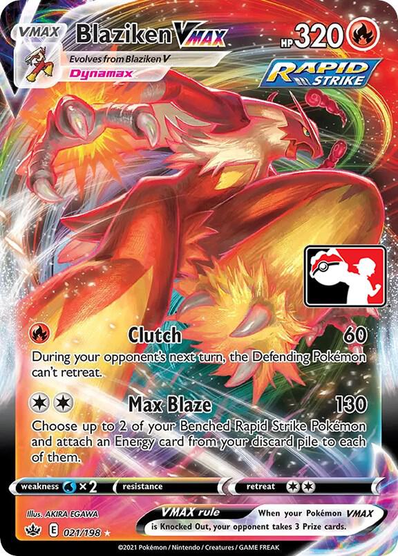 Blaziken VMAX - 021/198 [Prize Pack Series Cards]