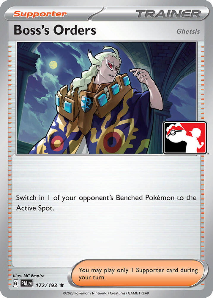 Boss's Orders [Ghetsis] - 172/193 [Prize Pack Series Cards]