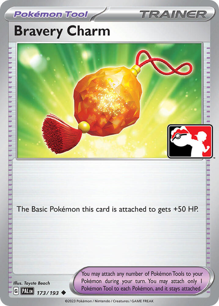Bravery Charm - 173/193 [Prize Pack Series Cards]