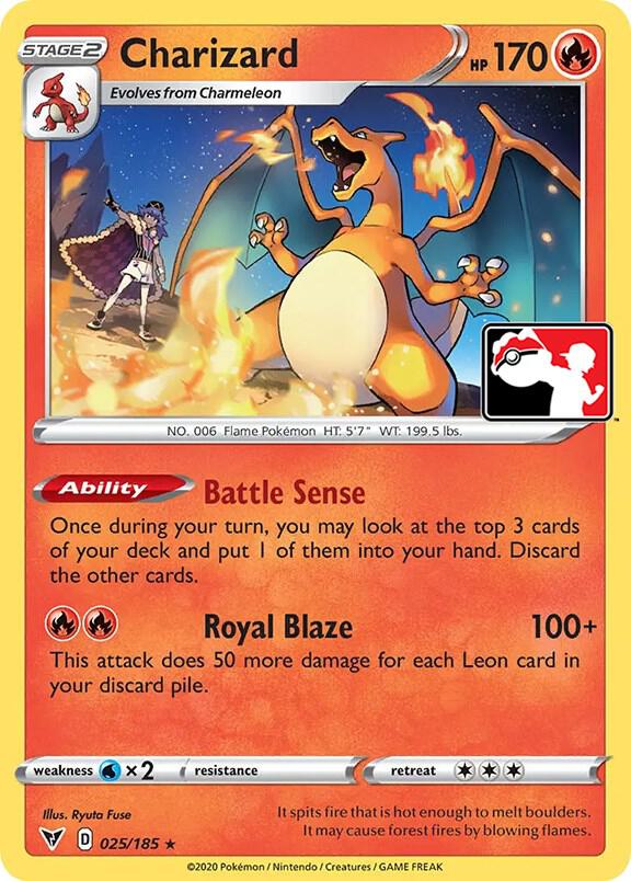 Charizard - 025/185 [Prize Pack Series Cards]