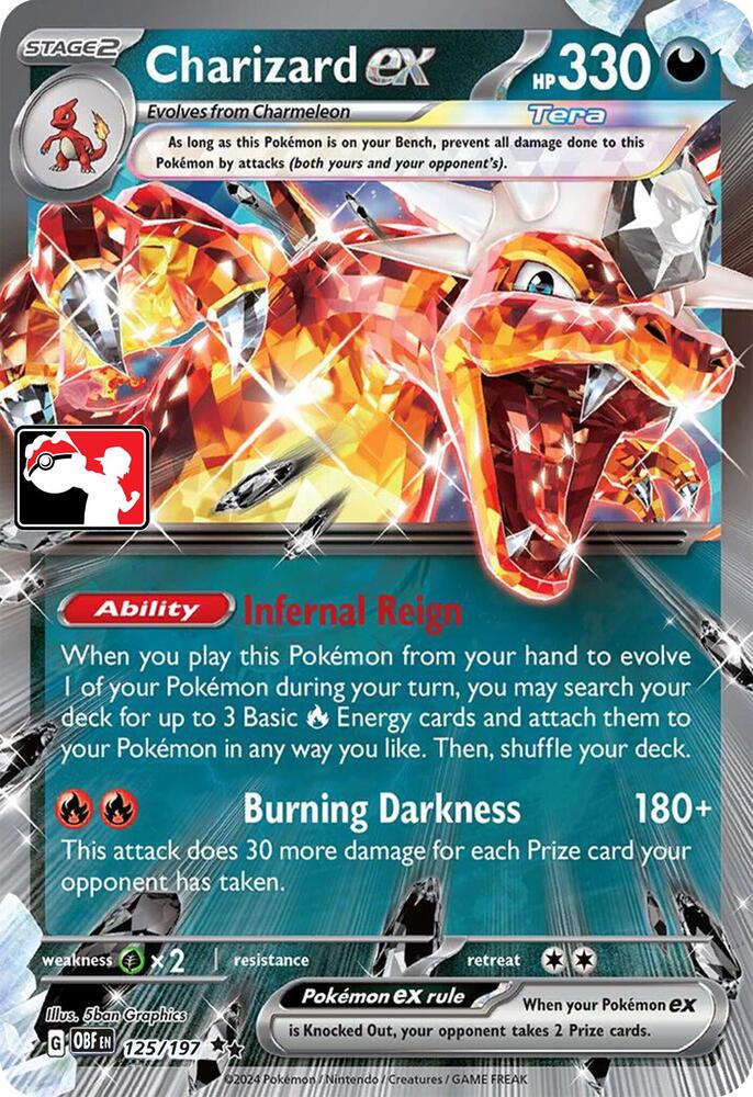 Charizard ex - 125/197 [Prize Pack Series Cards]