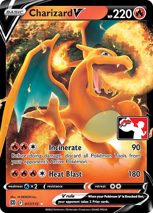 Charizard V - 017/172 [Prize Pack Series Cards]