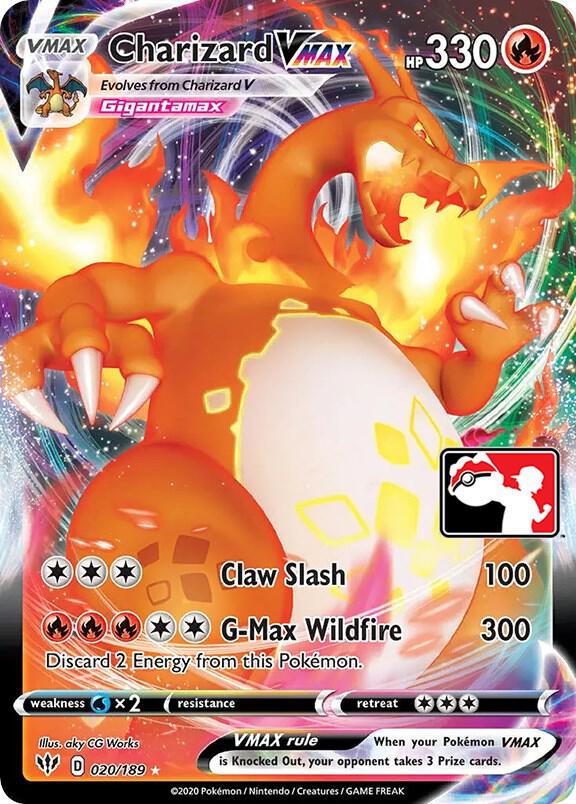 Charizard VMAX - 020/189 [Prize Pack Series Cards]