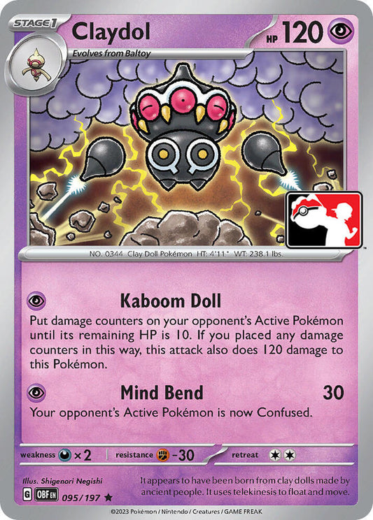 Claydol - 095/197 [Prize Pack Series Cards]