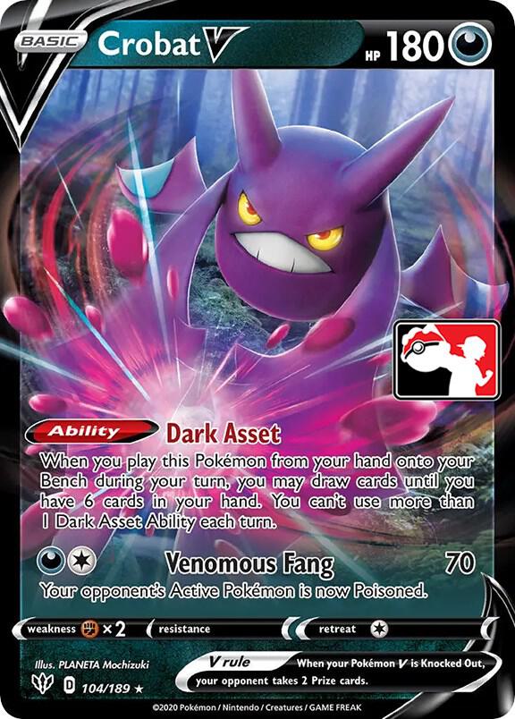 Crobat V - 104/189 [Prize Pack Series Cards]