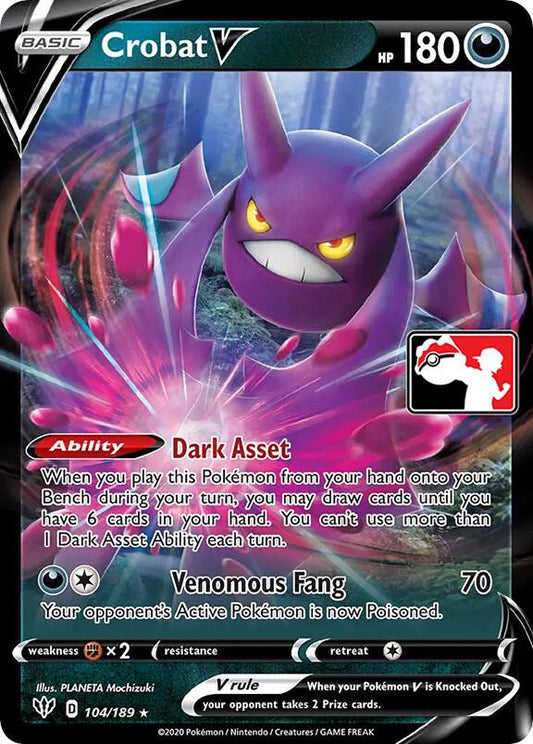 Crobat V - 104/189 [Prize Pack Series Cards]