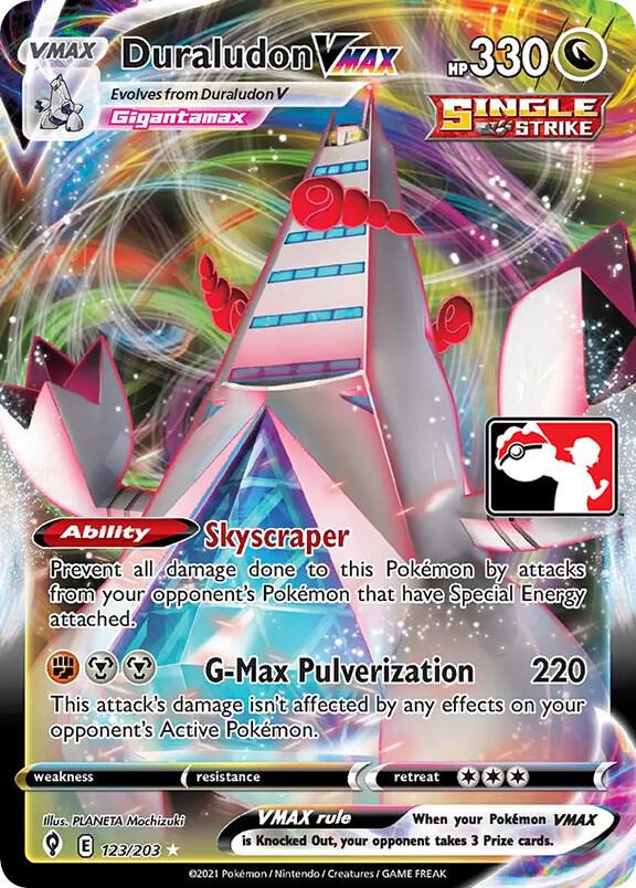 Duraludon VMAX - 123/203 [Prize Pack Series Cards]