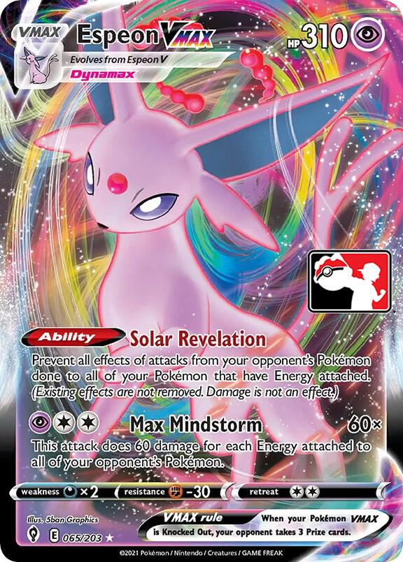 Espeon VMAX - 065/203 [Prize Pack Series Cards]