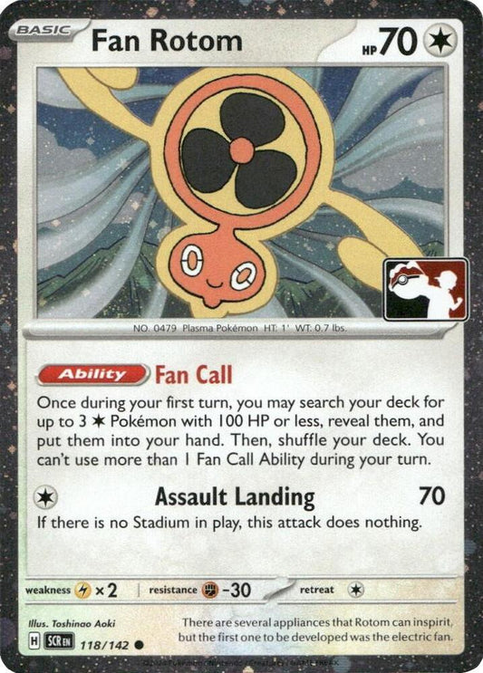 Fan Rotom - 118/142 (Cosmos Holo) [Prize Pack Series Cards]