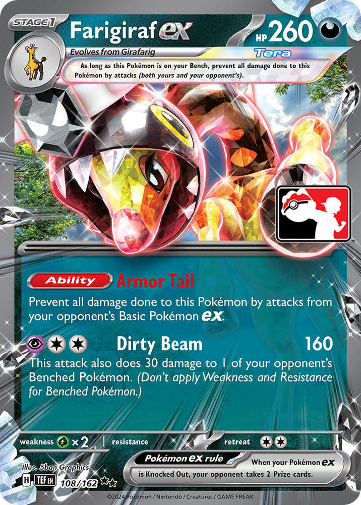 Farigiraf ex - 108/162 [Prize Pack Series Cards]
