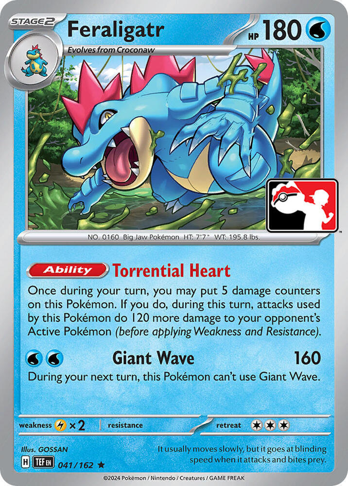 Feraligatr - 041/162 [Prize Pack Series Cards]