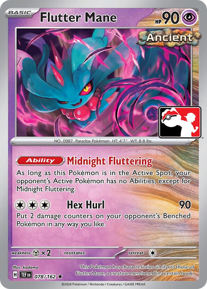 Flutter Mane - 078/162 [Prize Pack Series Cards]