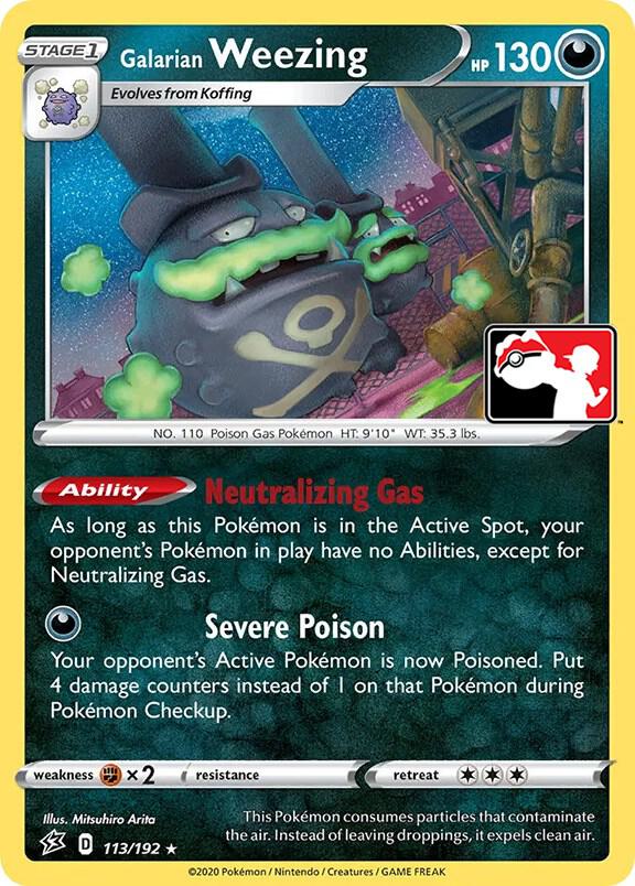 Galarian Weezing - 113/192 [Prize Pack Series Cards]