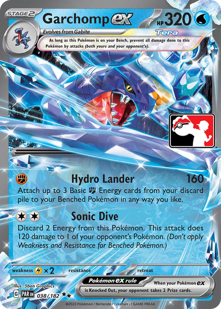 Garchomp ex - 038/182 [Prize Pack Series Cards]