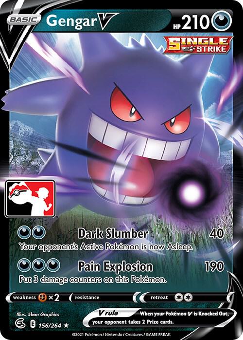Gengar V - 156/264 [Prize Pack Series Cards]
