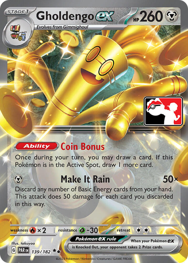 Gholdengo ex - 139/182 [Prize Pack Series Cards]