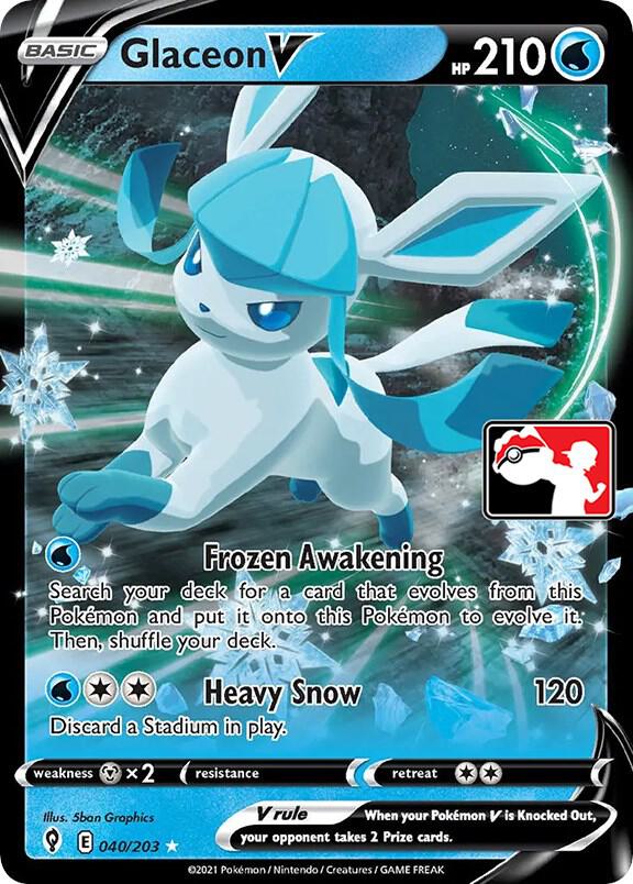 Glaceon V - 040/203 [Prize Pack Series Cards]