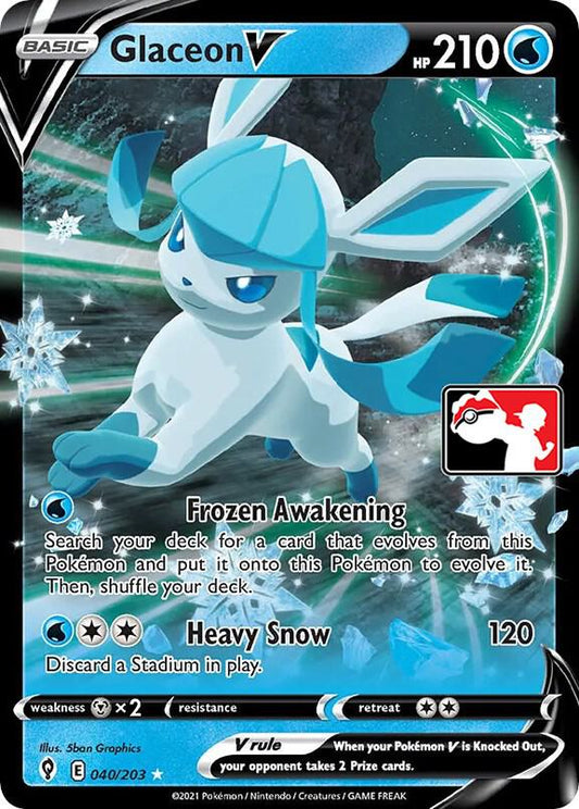Glaceon V - 040/203 [Prize Pack Series Cards]