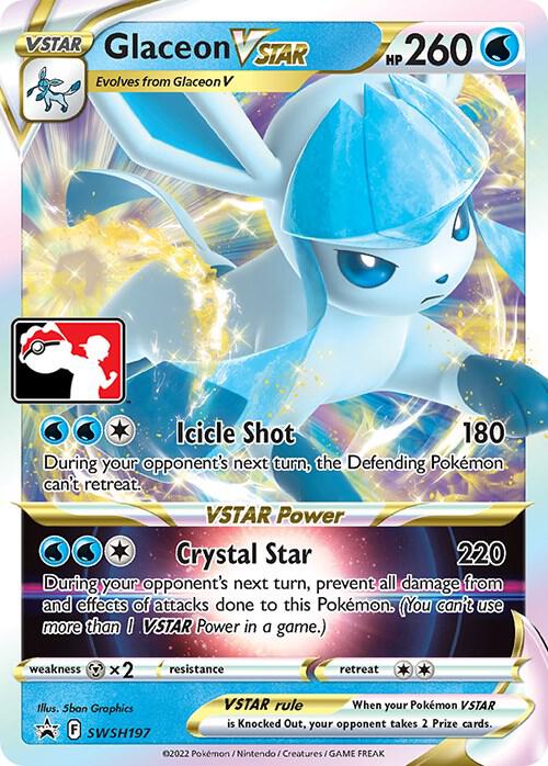 Glaceon VSTAR - SWSH197 [Prize Pack Series Cards]