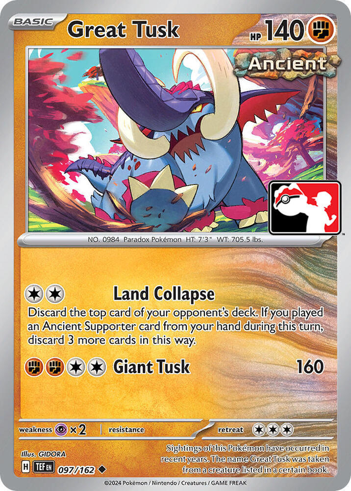 Great Tusk - 097/162 [Prize Pack Series Cards]