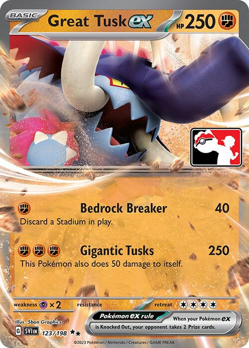 Great Tusk ex - 123/198 [Prize Pack Series Cards]