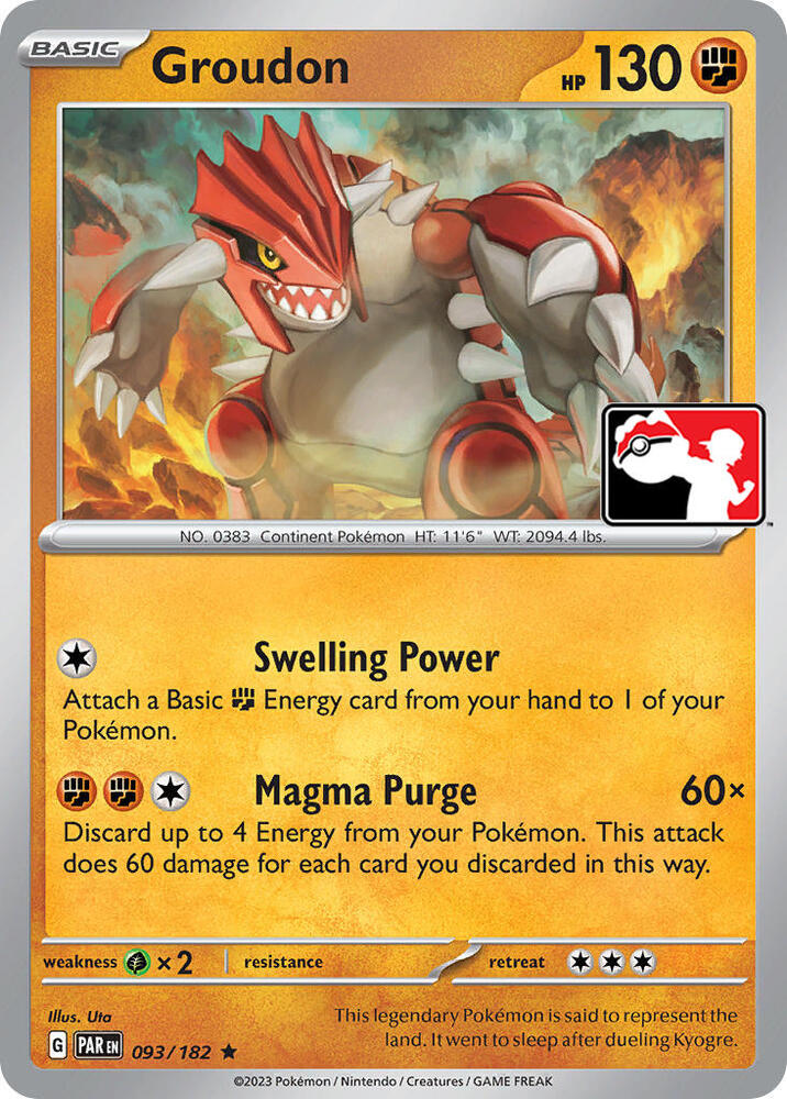 Groudon - 093/182 [Prize Pack Series Cards]
