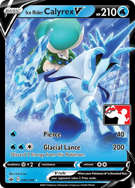 Ice Rider Calyrex V - 045/198 [Prize Pack Series Cards]