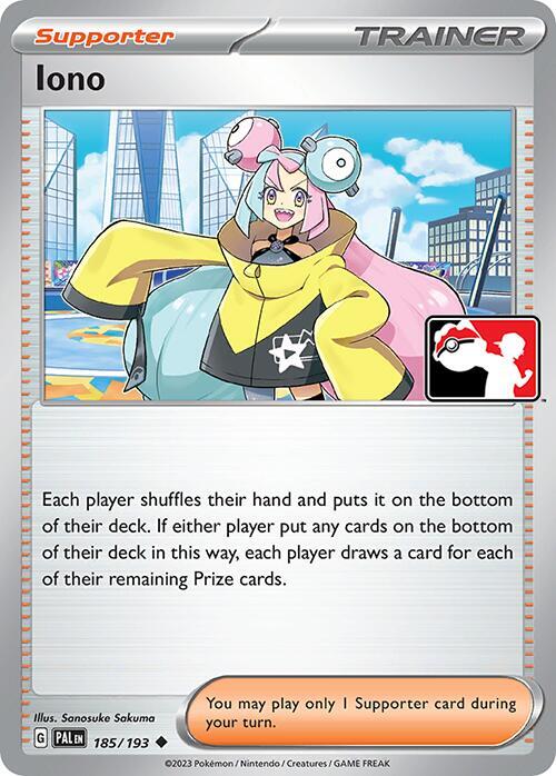 Iono - 185/193 [Prize Pack Series Cards]