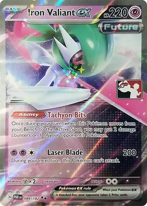 Iron Valiant ex - 089/182 [Prize Pack Series Cards]