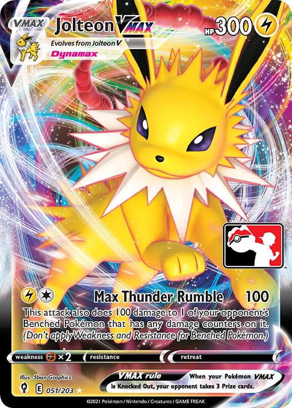 Jolteon VMAX - 051/203 [Prize Pack Series Cards]