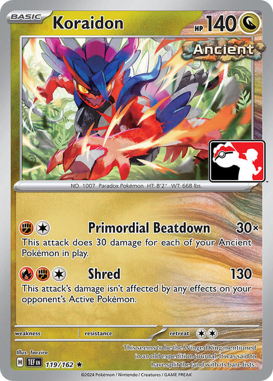 Koraidon - 119/162 [Prize Pack Series Cards]