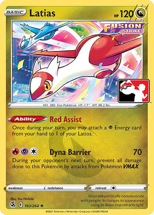 Latias - 193/264 [Prize Pack Series Cards]