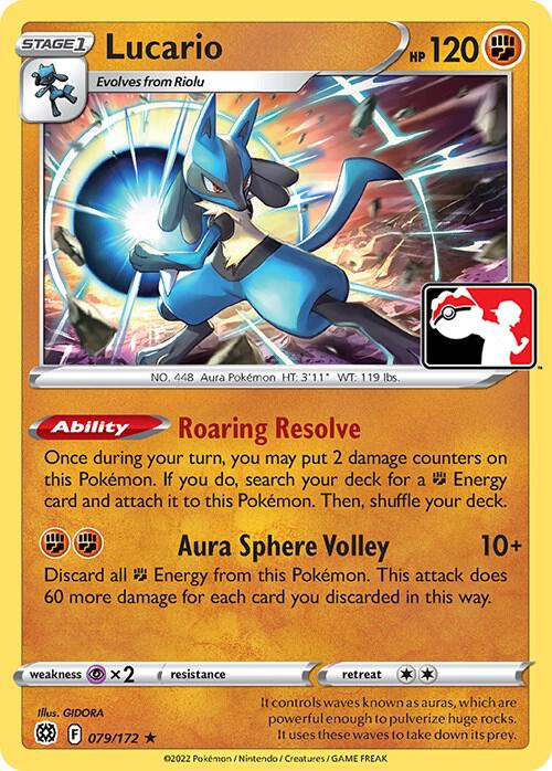 Lucario - 079/172 [Prize Pack Series Cards]