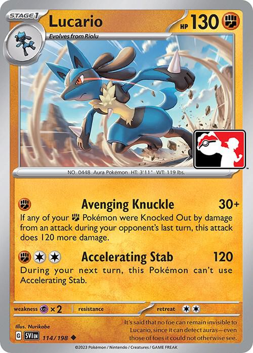 Lucario - 114/198 [Prize Pack Series Cards]