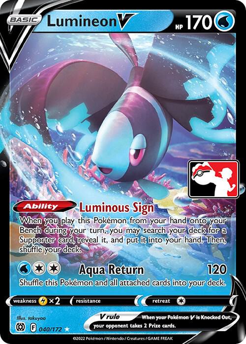 Lumineon V - 040/172 [Prize Pack Series Cards]