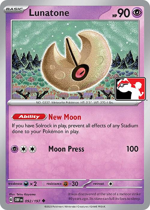 Lunatone - 092/197 [Prize Pack Series Cards]