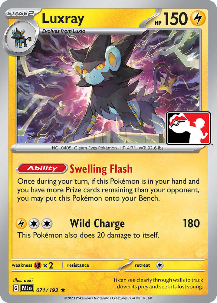 Luxray - 071/193 [Prize Pack Series Cards]