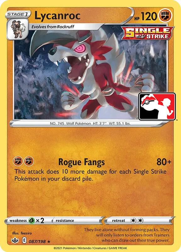 Lycanroc - 087/198 [Prize Pack Series Cards]