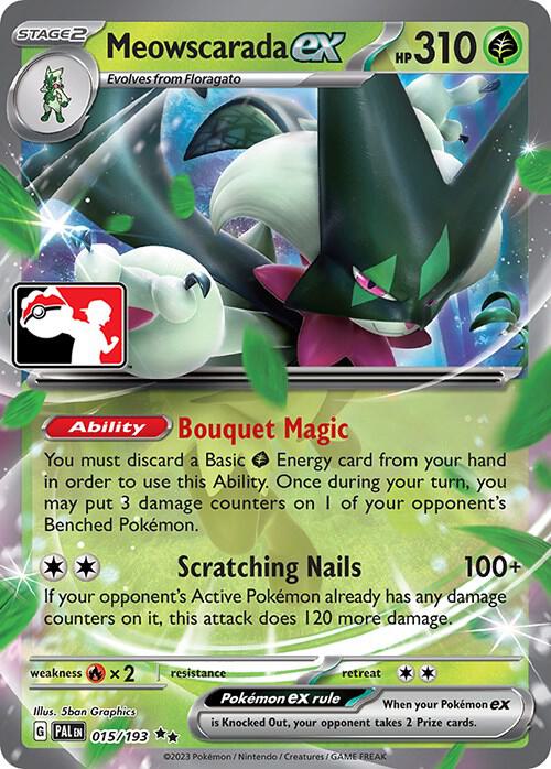 Meowscarada ex - 015/193 [Prize Pack Series Cards]