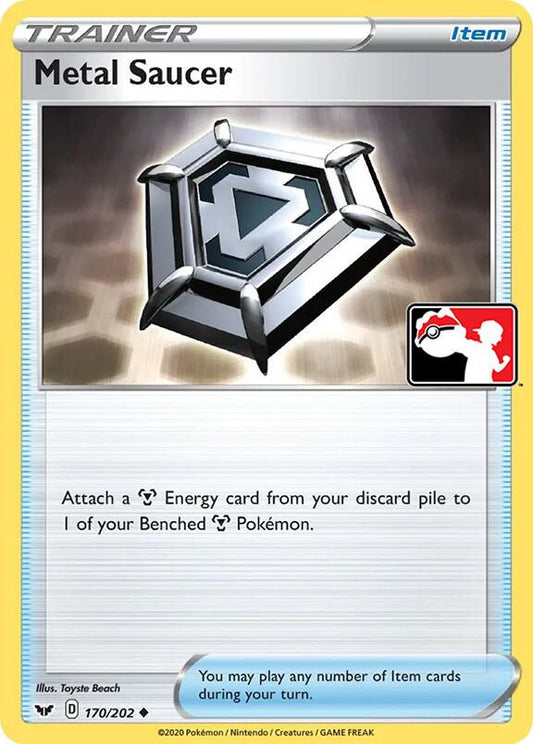 Metal Saucer - 170/202 [Prize Pack Series Cards]