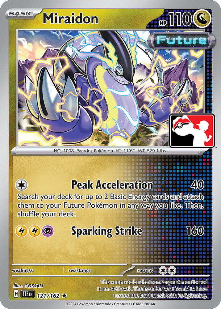 Miraidon - 121/162 [Prize Pack Series Cards]