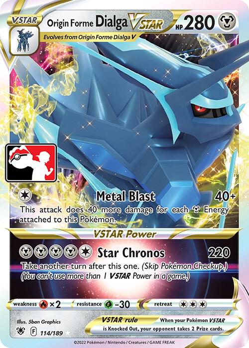 Origin Forme Dialga VSTAR - 114/189 [Prize Pack Series Cards]