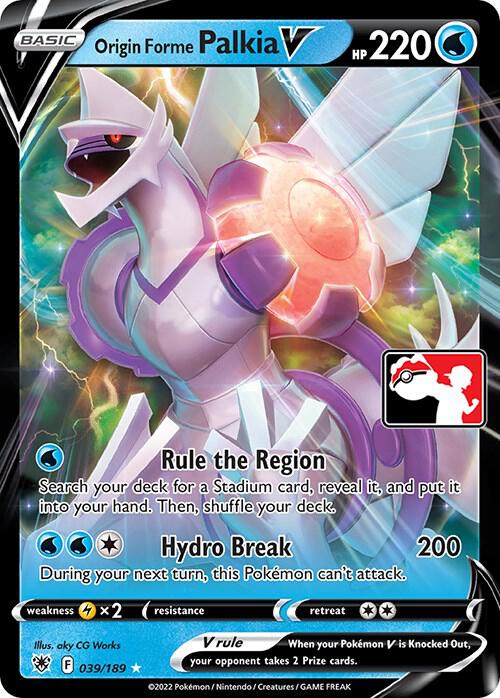 Origin Forme Palkia V - 039/189 [Prize Pack Series Cards]