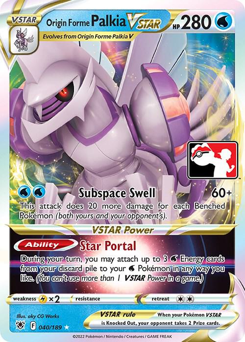 Origin Forme Palkia VSTAR - 040/189 [Prize Pack Series Cards]