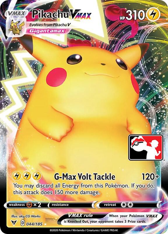 Pikachu VMAX - 044/185 [Prize Pack Series Cards]