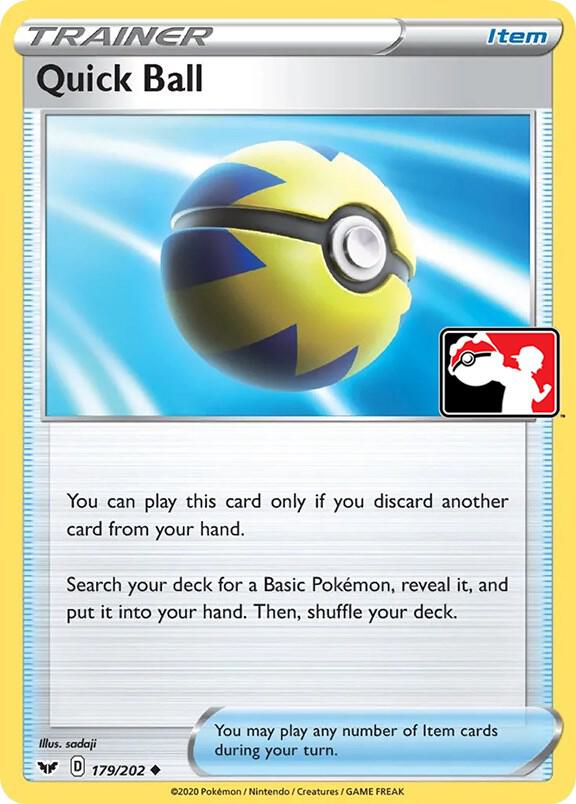 Quick Ball - 179/202 [Prize Pack Series Cards]